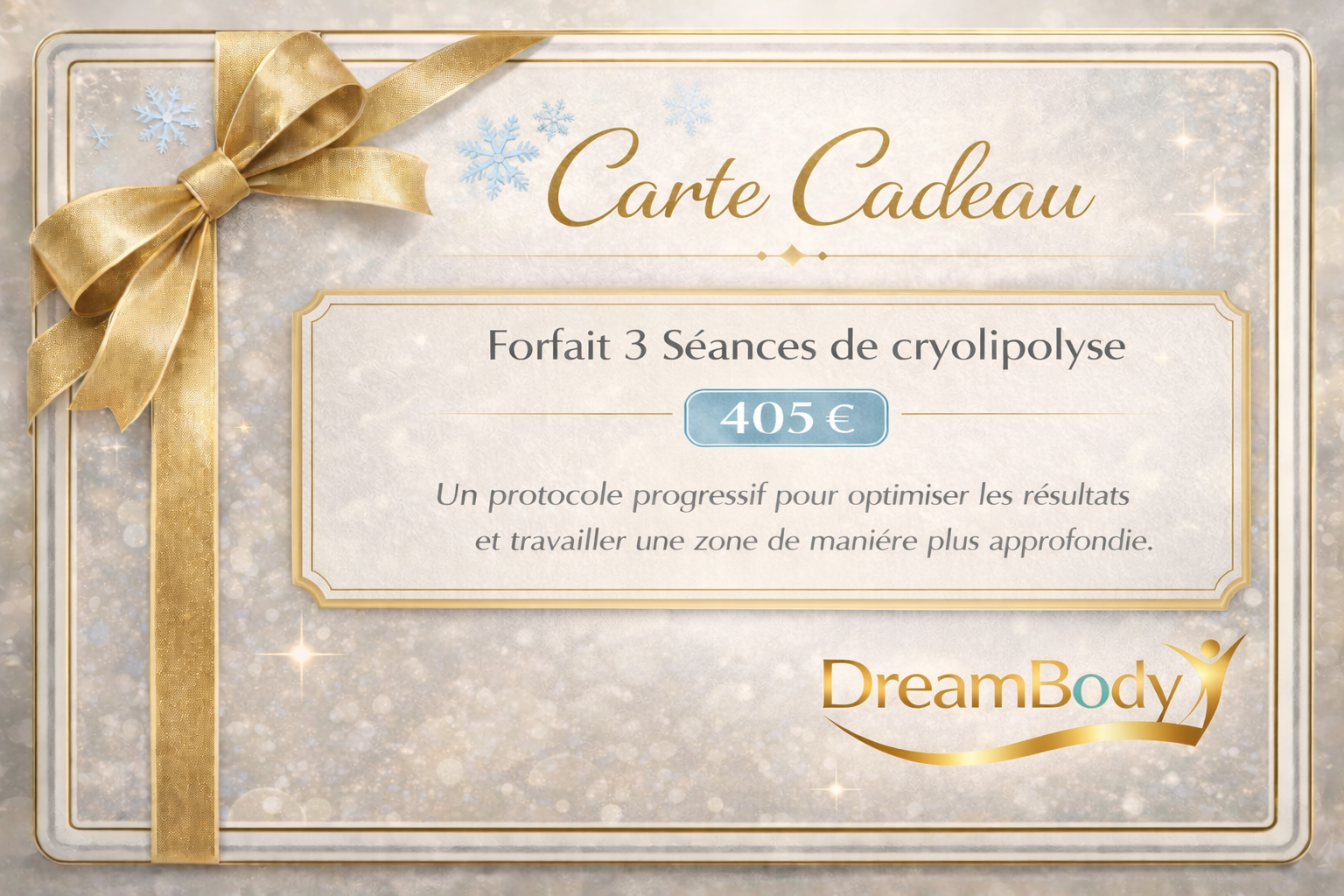 đ Forfait 3 sĂ©ances de cryolipolyse