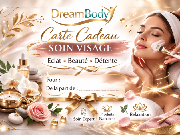 Carte cadeau séance du soin de visage